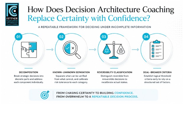 How Does Decision Architecture Coaching Replace Certainty with Confidence?